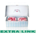 Taobao White Corrugated Board CMYK Film Lamination Custom Logo Hecho a mano de Chocolate Cake Bakery Food Packaging Box